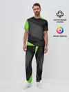 Мужская пижама с брюками / Green / Black