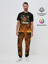 Мужская пижама с брюками / Секре Сваллотейл в огне Неро