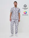 Мужская пижама с брюками / Узор