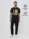 Мужская пижама с брюками / I love furry