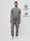 Мужская пижама с брюками / Трещины
