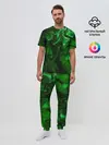 Мужская пижама с брюками / Кислотные разводы