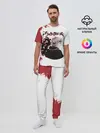 Мужская пижама с брюками / Аста Чёрный клевер красный дым
