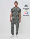 Мужская пижама с брюками / Классические узоры