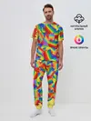 Мужская пижама с брюками / Разные Pop It масляная краска