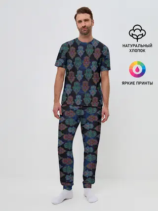 Мужская пижама с брюками / Рука Бога