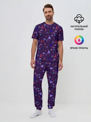 Мужская пижама с брюками / Нирвана