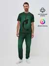 Мужская пижама с брюками / Русалка силуэт