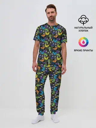Мужская пижама с брюками / Геймер