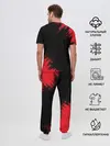 Мужская пижама с брюками / BERSERK red краска