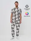 Мужская пижама с брюками / ГрафиЧеские Кубы