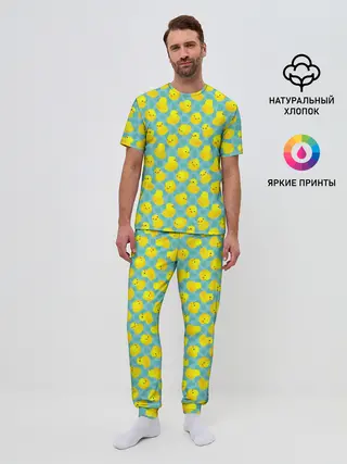 Мужская пижама с брюками / Уточка