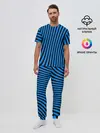 Мужская пижама с брюками / Lines