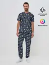 Мужская пижама с брюками / Бильярд 8