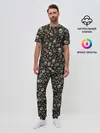 Мужская пижама с брюками / Scull_pattern_rock