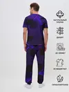 Мужская пижама с брюками / СИНИЕ ПЛИТЫ 3D
