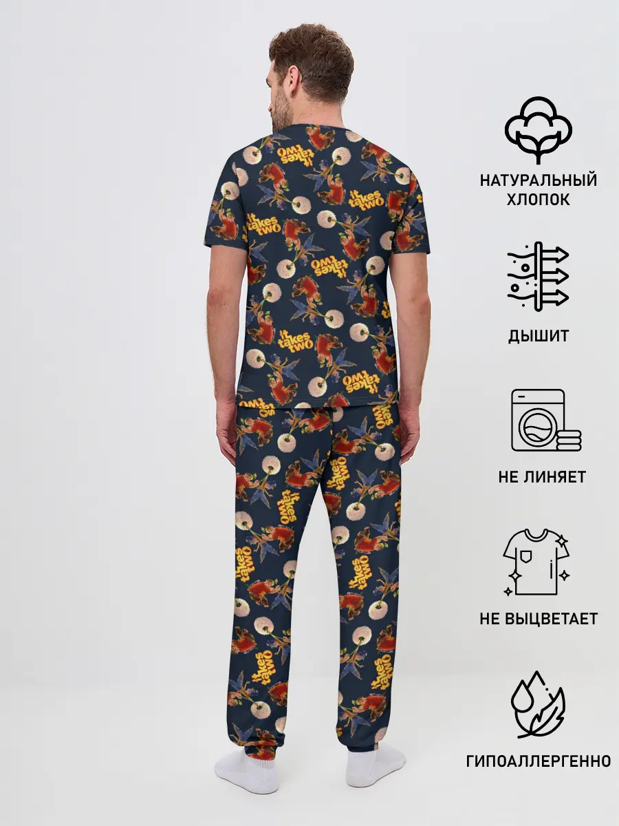 Мужская пижама с брюками / It Takes Two pattern