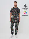 Мужская пижама с брюками / Баскетбол
