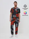 Мужская пижама с брюками / РАЗНОЦВЕТНЫЕ СОТЫ 3D