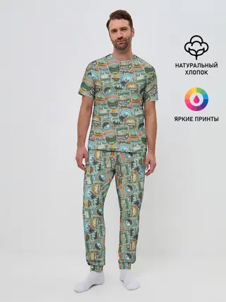 Мужская пижама с брюками / Альпинизм