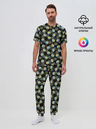 Мужская пижама с брюками / Волейбол