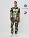 Мужская пижама с брюками / Рыблака камуфляж