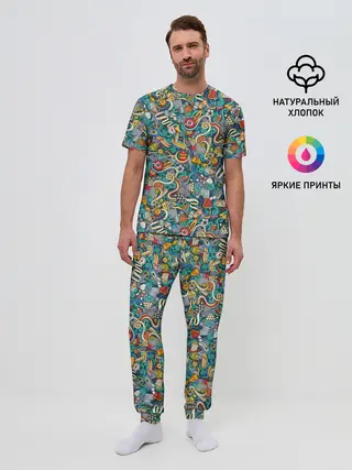 Мужская пижама с брюками / Sport