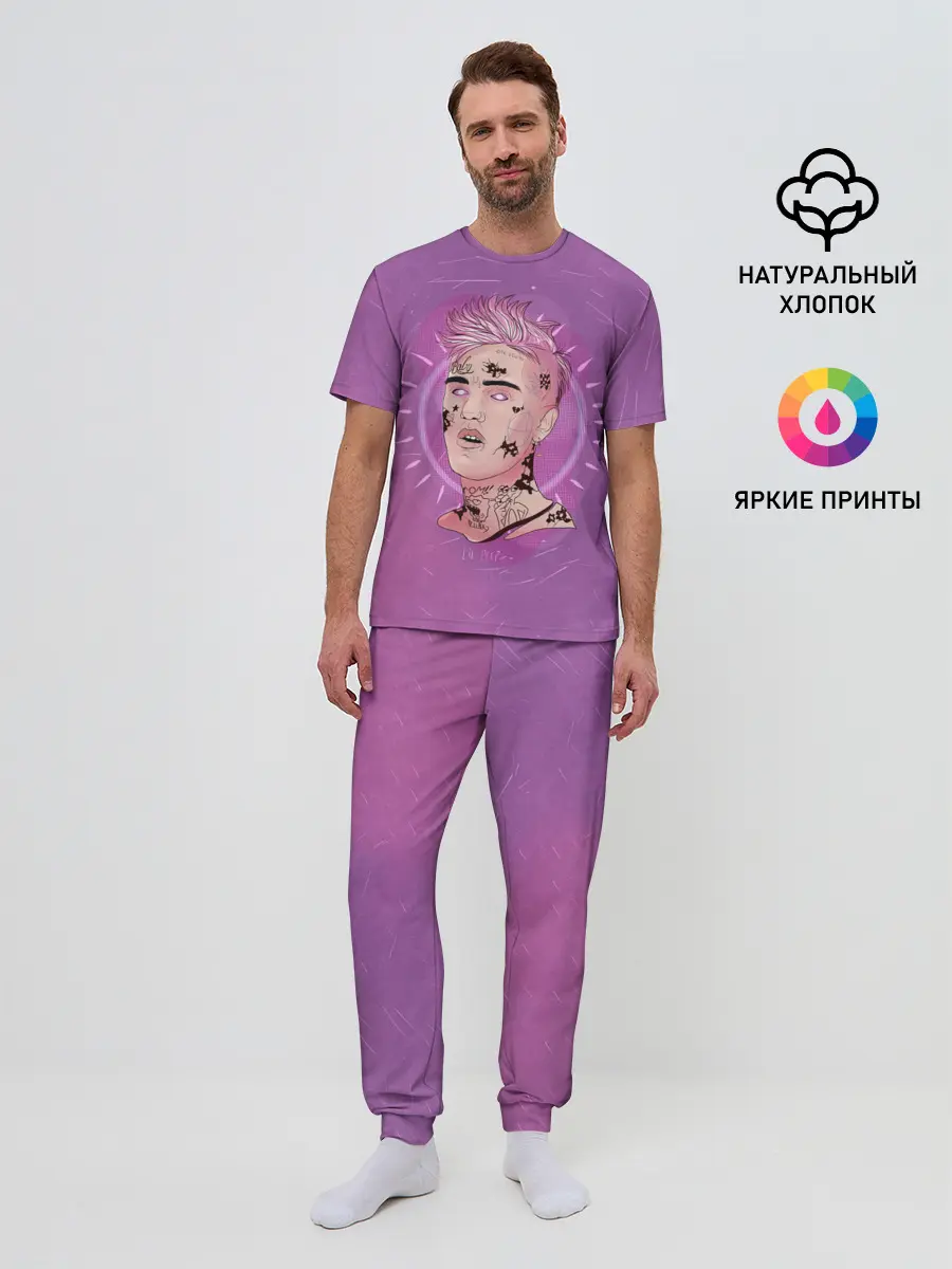 Мужская пижама с брюками / Purpule Peep