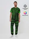 Мужская пижама с брюками / Двоичный код 3D