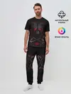 Мужская пижама с брюками / Волк 3D