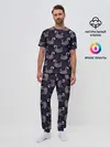 Мужская пижама с брюками / Лебеди из бисера
