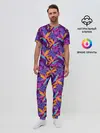 Мужская пижама с брюками / Тропические листья