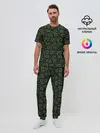 Мужская пижама с брюками / Джойстики