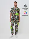 Мужская пижама с брюками / Психоделика / Абстракция