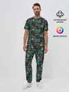 Мужская пижама с брюками / Чувак на спорте