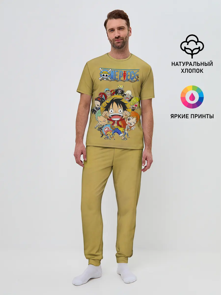 Мужская пижама с брюками / Персонажи One Piece. Большой куш