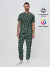 Мужская пижама с брюками / Листья
