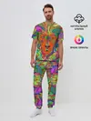 Мужская пижама с брюками / Лев шаман