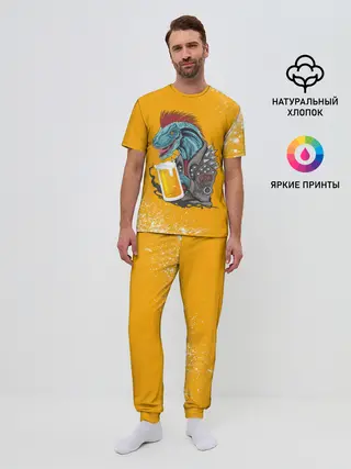 Мужская пижама с брюками / Пивозавр - Взрыв