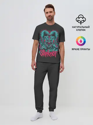 Мужская пижама с брюками / Slipknot Monster