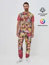 Мужская пижама с брюками / Kozume Kenma Pattern Color