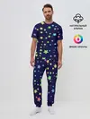 Мужская пижама с брюками / Звезды