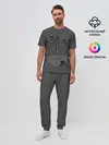 Мужская пижама с брюками / Сиреноголовый Глитч Glitch