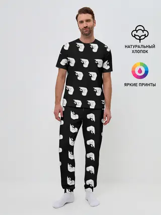 Мужская пижама с брюками / Dark trollface