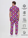 Мужская пижама с брюками / Шотландка / Plaid