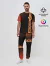 Мужская пижама с брюками / Йога Кошка - Шум