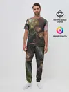 Мужская пижама с брюками / Собака Самурай плачет мем