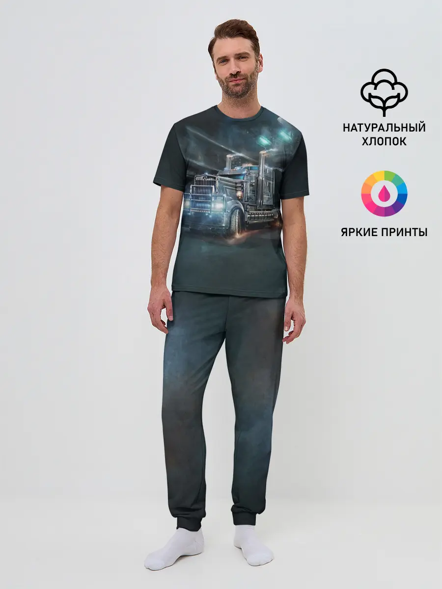 Мужская пижама с брюками / Neo truck