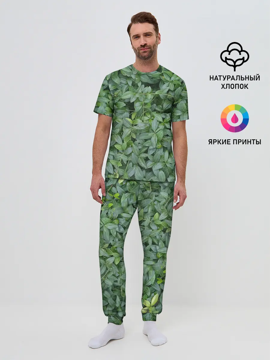 Мужская пижама с брюками / Барвинок