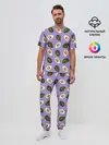 Мужская пижама с брюками / Авокадо паттерн